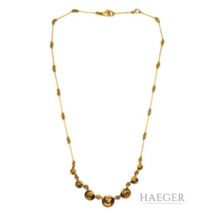 Collier 14 Karat Gelbgold im Kreisellook