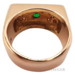 Tsavorit Ring mit Diamanten Rosegold 14 Karat Vorschau