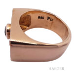 Tsavorit Ring mit Diamanten Rosegold 14 Karat Vorschau