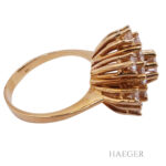 Cocktail Ring Gelbgold 14 Karat mit Diamanten Vorschau