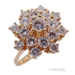 Cocktail Ring Gelbgold 14 Karat mit Diamanten Vorschau