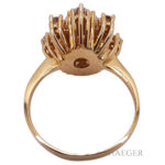 Cocktail Ring Gelbgold 14 Karat mit Diamanten Vorschau