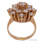 Cocktail Ring Gelbgold 14 Karat mit Diamanten Vorschau