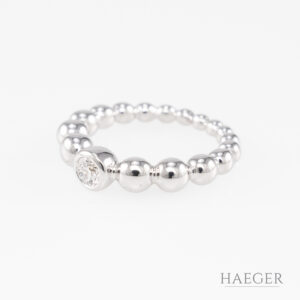 Wempe Blu Solitaire-Ring Gr. 51 Weißgold inkl. Zertifikat