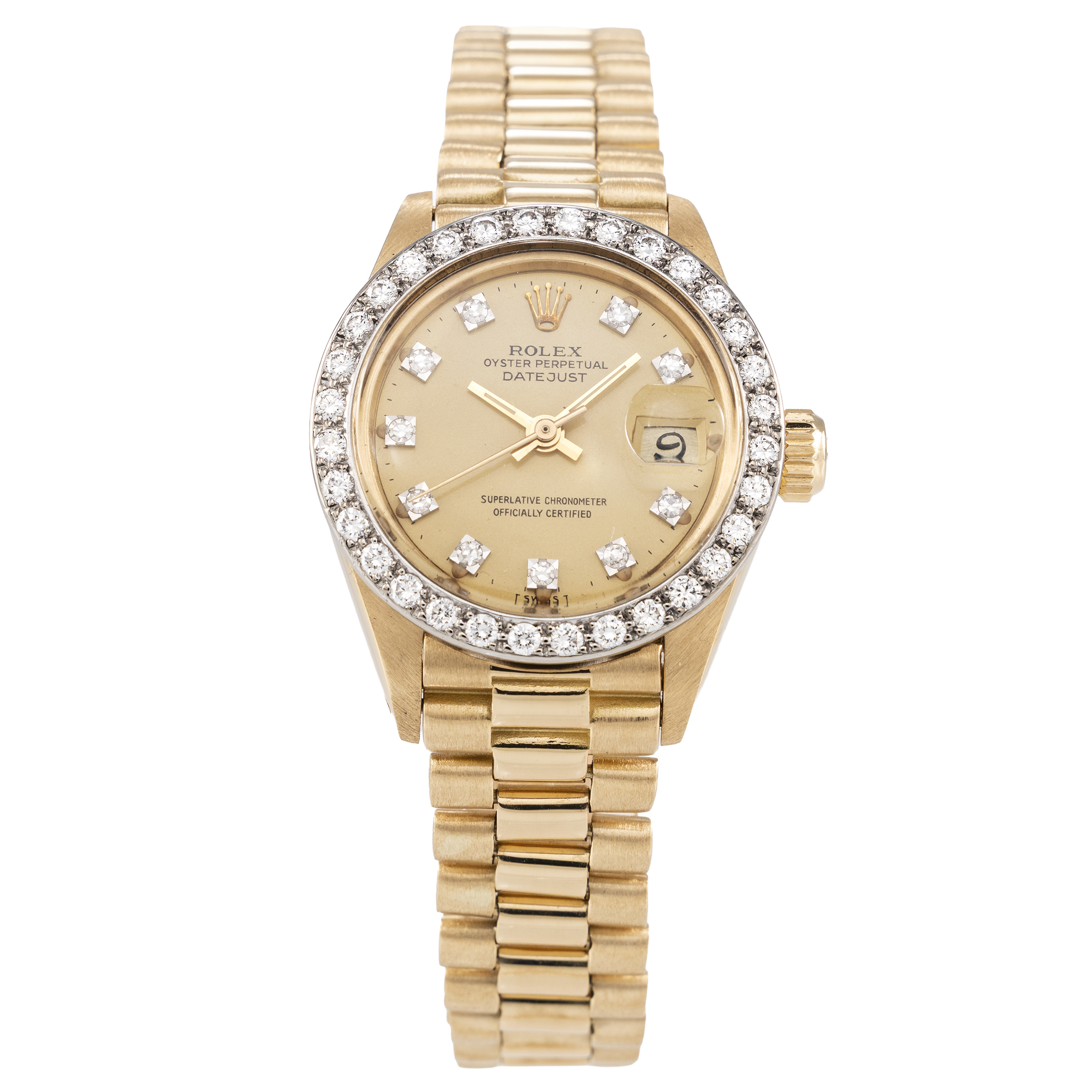 Rolex Lady-Datejust 26 Gelbgold Ref 6913 inkl Box