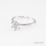 Solitaire-Ring mit 0,90 ct Gr. 51 750/- Weißgold inkl. Zertifikat 2018 Vorschau