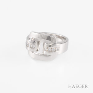 Chopard Les Chaînes Ring Gr. 54 750/- Weißgold