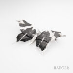 Schmetterling-Brosche mit 0,75 ct Diamanten 750/- Weißgold Vorschau