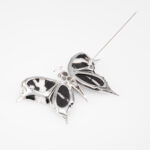 Schmetterling-Brosche mit 0,75 ct Diamanten 750/- Weißgold Vorschau