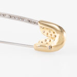 Sicherheitsnadel-Brosche mit 1,20 ct Diamanten 750/- Gold Vorschau