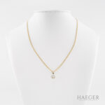 Solitaire-Collier mit 0,45 ct Diamant 585/- Gelbgold inkl. Zertifikat Vorschau