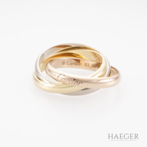 Cartier Trinity Ring Gr. 63 Gold 18 Karat Full Set