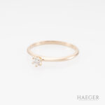 Ring Roségold 18 Karat mit 0,15ct Diamanten Vorschau