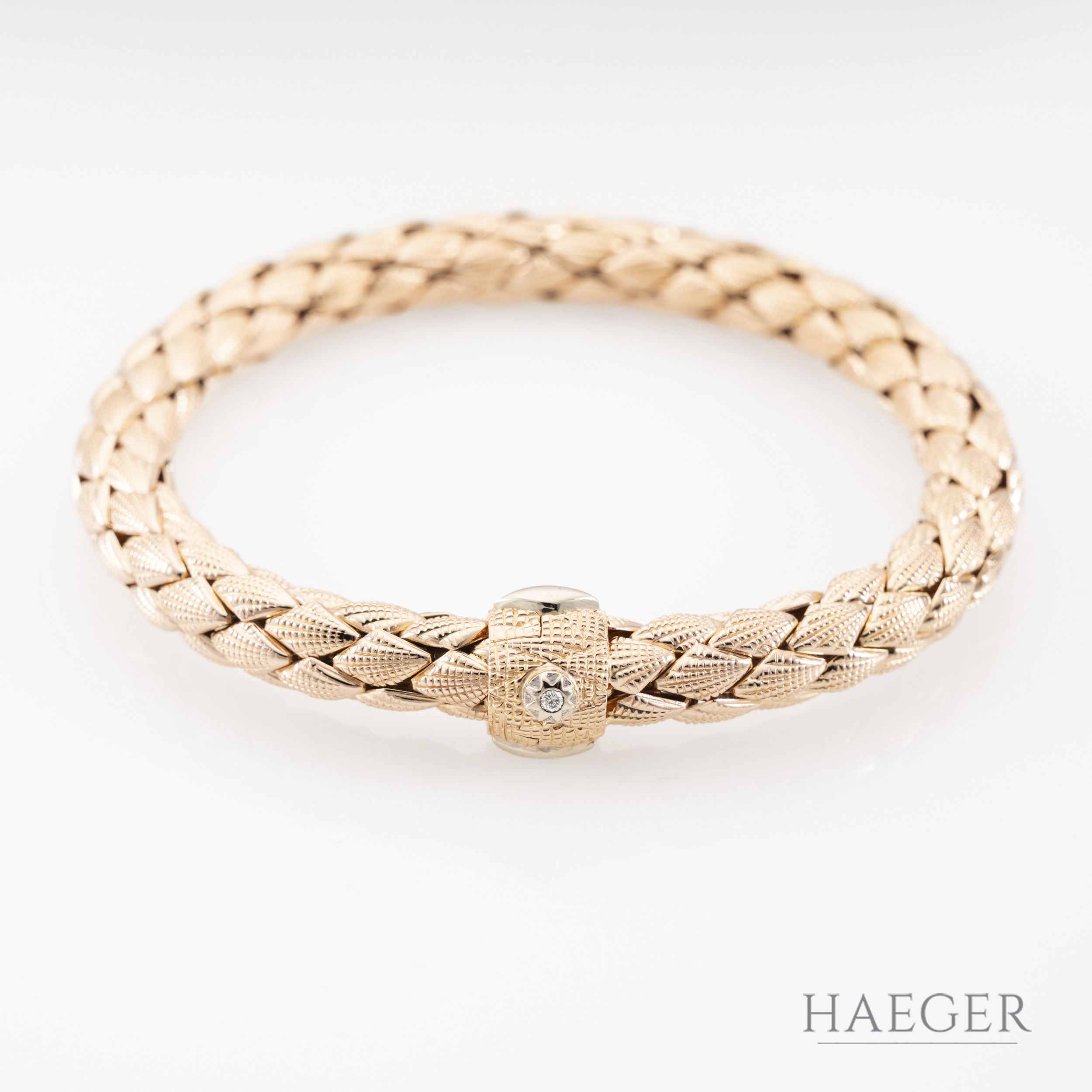 Chimento Armband 21cm Roségold 18 Karat mit Diamant