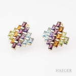 HStern Rainbow Ohrstecker mit Farbsteinen 750 Gelbgold Vorschau