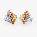 HStern Rainbow Ohrstecker mit Farbsteinen 750 Gelbgold Vorschau