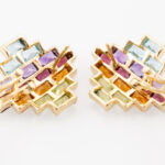 HStern Rainbow Ohrstecker mit Farbsteinen 750 Gelbgold Vorschau