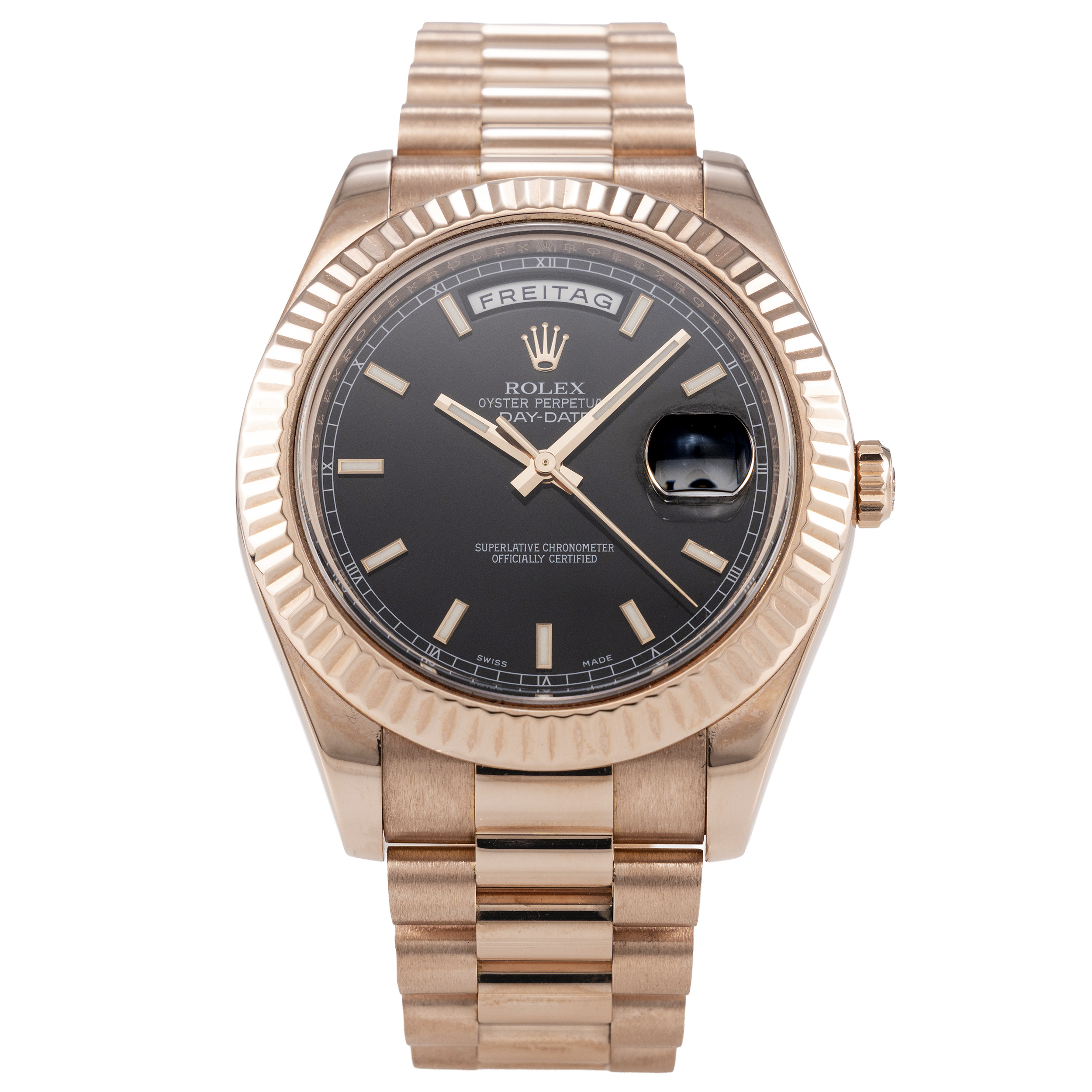 Rolex Day-Date II 750 Roségold Ref 218235