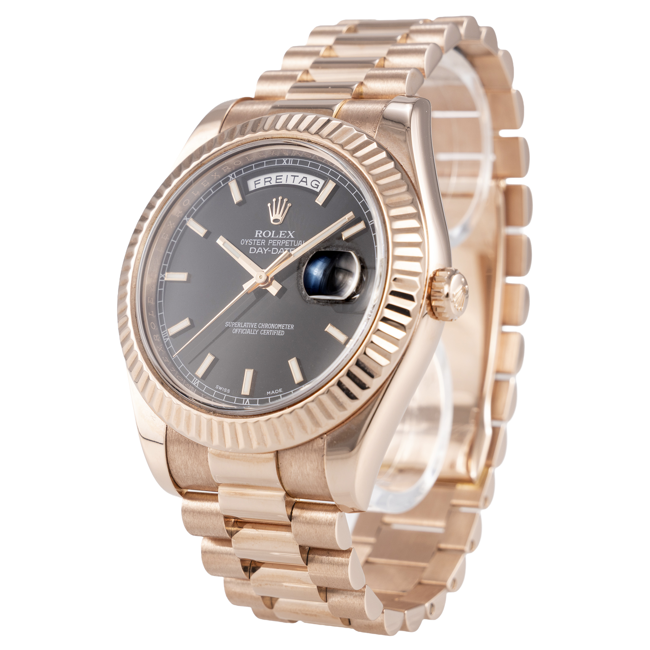 Rolex Day-Date II 750 Roségold Ref 218235