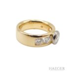 Jaufmann Ring mit Diamanten Gr 52 750 Gelbgold Weißgold inkl Zertifikat Vorschau