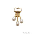 Collier mit Spinell & Perlen 42 cm 585 Gelbgold Vorschau