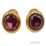 OhrsteckerClips mit Rhodolith 750 Gelbgold inkl Zertifikat Vorschau