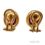 OhrsteckerClips mit Rhodolith 750 Gelbgold inkl Zertifikat Vorschau