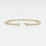 Tennisarmband mit Diamanten Gelbgold 14 Karat Vorschau