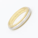 Trauring Tiffany&Co. Milgrain 950 Platin 750 Gold Vorschau