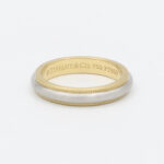 Trauring Tiffany&Co. Milgrain 950 Platin 750 Gold Vorschau