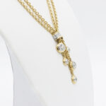 Collier gelbgold 18 Karat mit Diamanten Vorschau