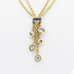 Collier gelbgold18 Karat mit Diamanten Vorschau