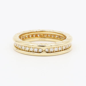 Bulgari B Zero Ring Gelbgold 18 Karat mit Diamanten