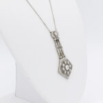 Art Déco Collier Platin mit Diamanten Vorschau