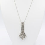 Art Déco Collier Platin mit Diamanten Vorschau