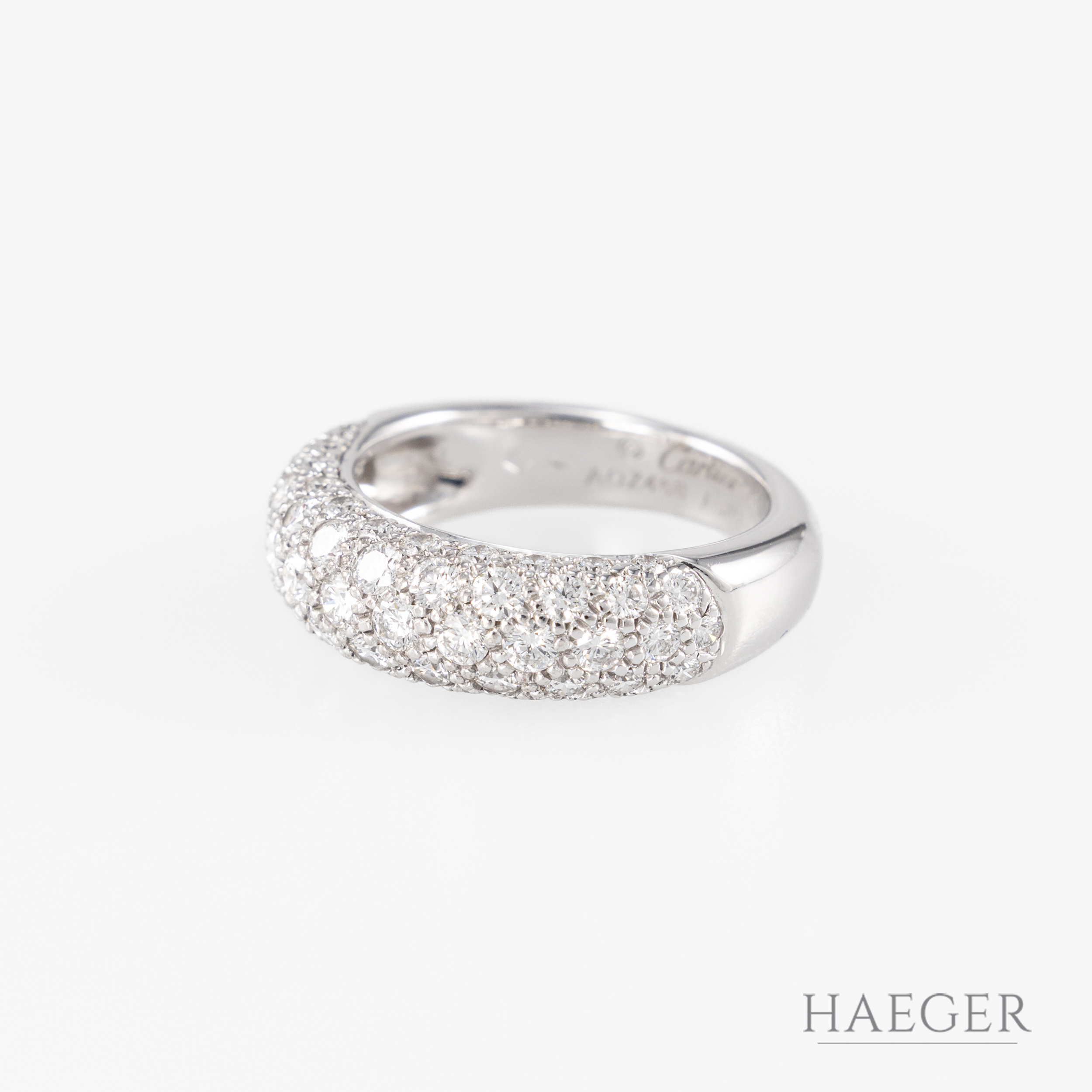 Cartier Etincelle Ring mit Diamanten Gr. 48 Weißgold