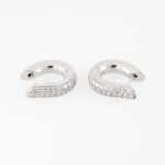 Tamara Comolli Signature Hoop Creolen mit Diamanten Weißgold Vorschau