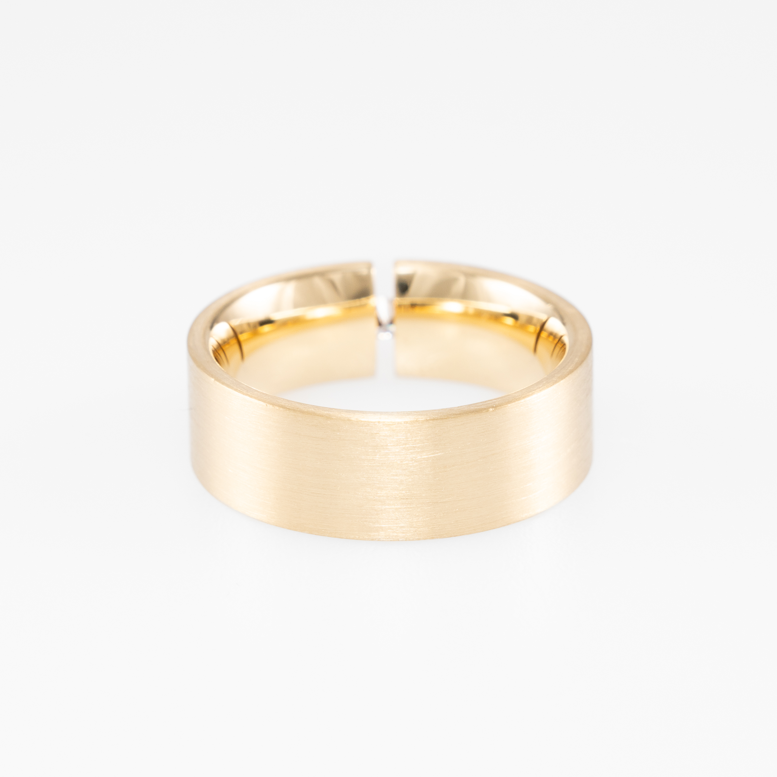 Niessing Spannring mit Diamant Gr. 53 Gelbgold