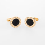 Bulgari Gemelli Manschettenknöpfe mit Onyx 750/- Gelbgold Vorschau