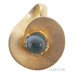 Fries Arauner Anhänger mit Blautopas 585/- Gelbgold Vorschau