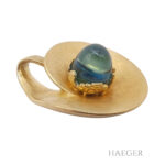 Fries Arauner Anhänger mit Blautopas 585/- Gelbgold Vorschau