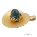 Fries Arauner Anhänger mit Blautopas 585/- Gelbgold Vorschau