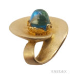 Fries Arauner Anhänger mit Blautopas 585/- Gelbgold Vorschau