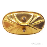 Perlschließe/Anhänger mit Diamanten 750/- Gelbgold Vorschau
