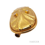 Perlschließe/Anhänger mit Diamanten 750/- Gelbgold Vorschau