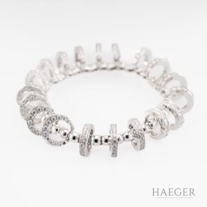 Cartier Pile ou Face Armband mit 15,5 ct Diamanten | 17,5 cm | 750/- Weißgold