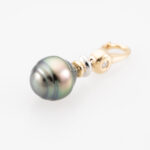 Clip-Anhänger mit Perle und Diamant 750 Gold Vorschau