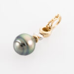 Clip-Anhänger mit Perle und Diamant 750 Gold Vorschau