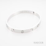 Cartier Love Armreif klassisches Modell 17 cm Weißgold Full Set 2023 Vorschau