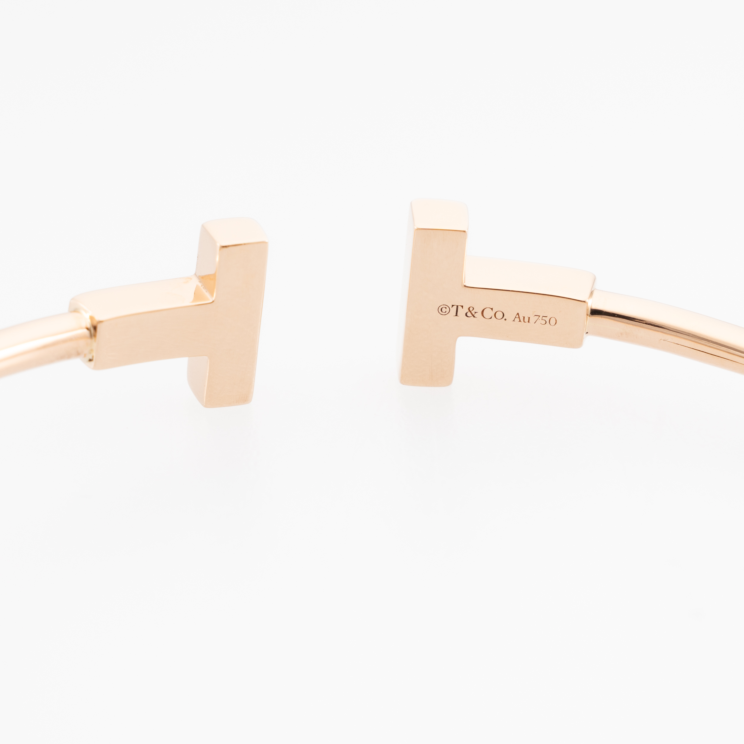 Tiffany Co Wire Armreif 16 cm Rosegold